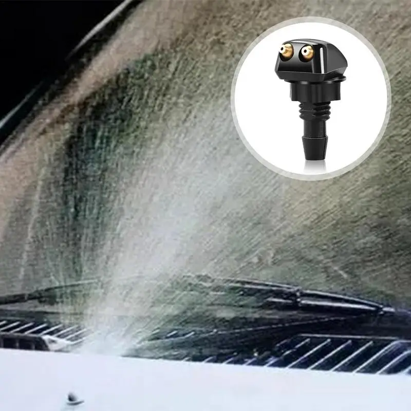 Windshield Washer Nozzle 2 Pack Windshield Spray Jet Kit Windshield Washer Squirter Check Valve Automotive Replacement for Cars