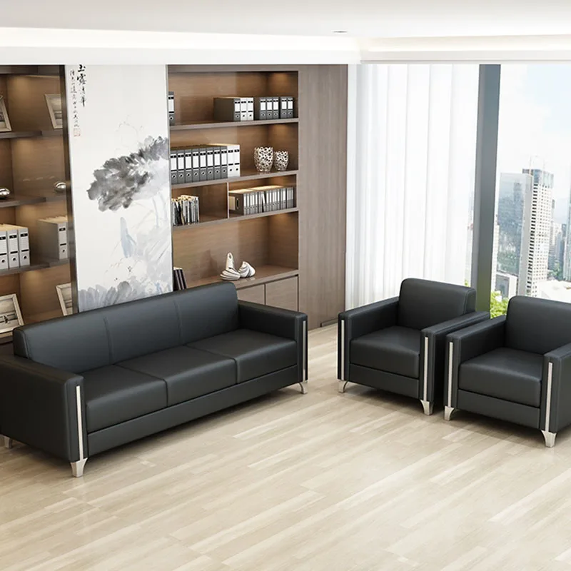 Accent Leather Office Sofas Floor European Modern Ergonomic Office Sofas Japanese Modernos Para Sala Furniture