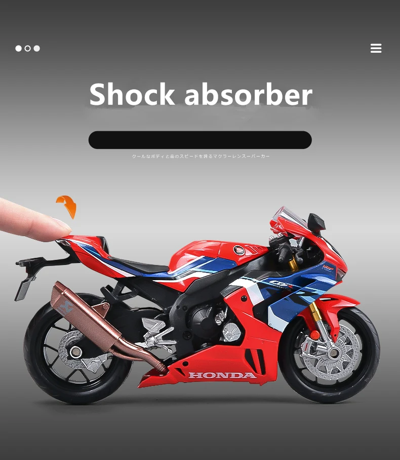 1:12 Honda Cbr 1000Rr-R Fire Blade Racing Motorcycle Model Diecast Alloy Metal Street Motorcycle Model