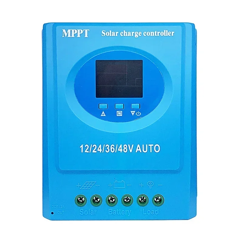 100A 120A 150A MPPT Solar Charge Controller 12V 24V 36V 48V Panel Intelligent Regulator for Off Grid Battery Charging Dual USB solar battery charge controller