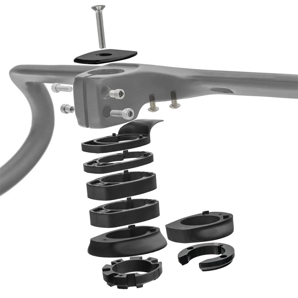 SYNCROS Road Handlebar T1000 Integrated Carbon Road Handlebar 28.6mm Internal Routing Black Matte Bike Accessories and Spacers bicycle accessories bicycle handlebar