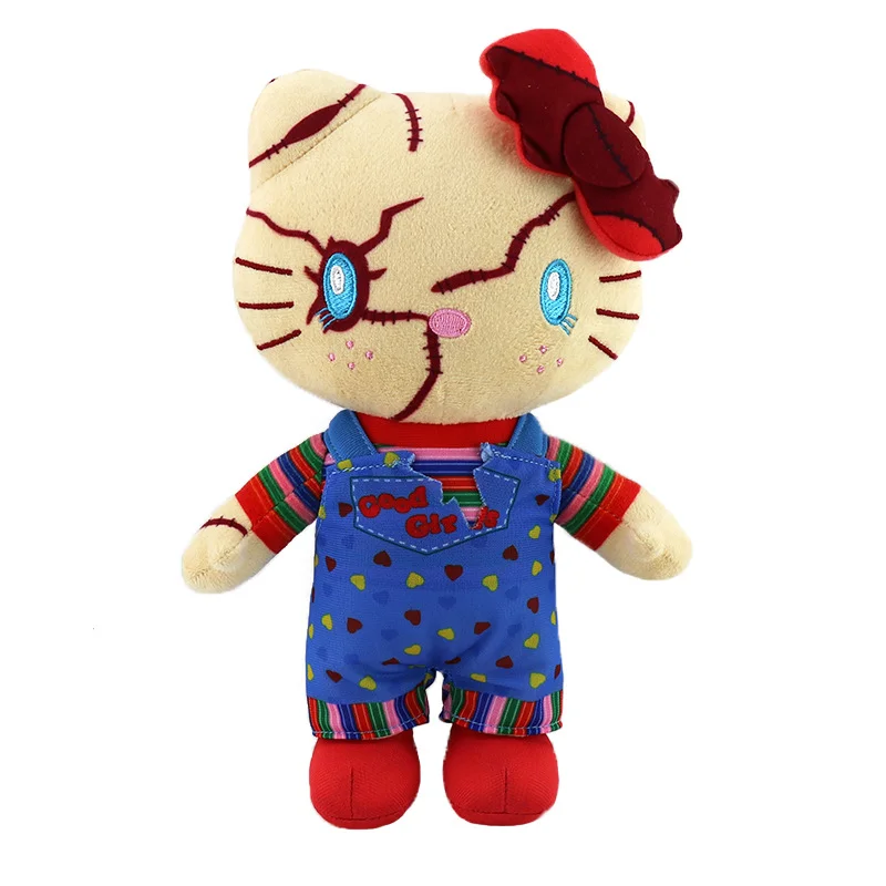 2026 New Cute Halloween Creative Plush Toy Clown Resurrection Ghost Baby Chacy Chucky Plush Doll Girl Birthday Gift