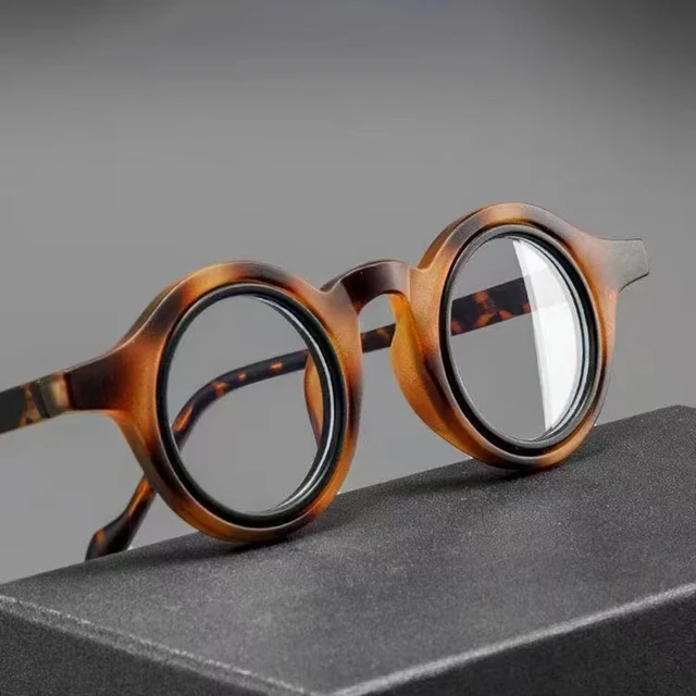 Gafas de lectura redondas de alta calidad + 1,0 + 1,5 + 2,0 + 2,5 + 3,0 + 3,5 + 4,0 lentes transparentes antiluz azul Color sólido 6