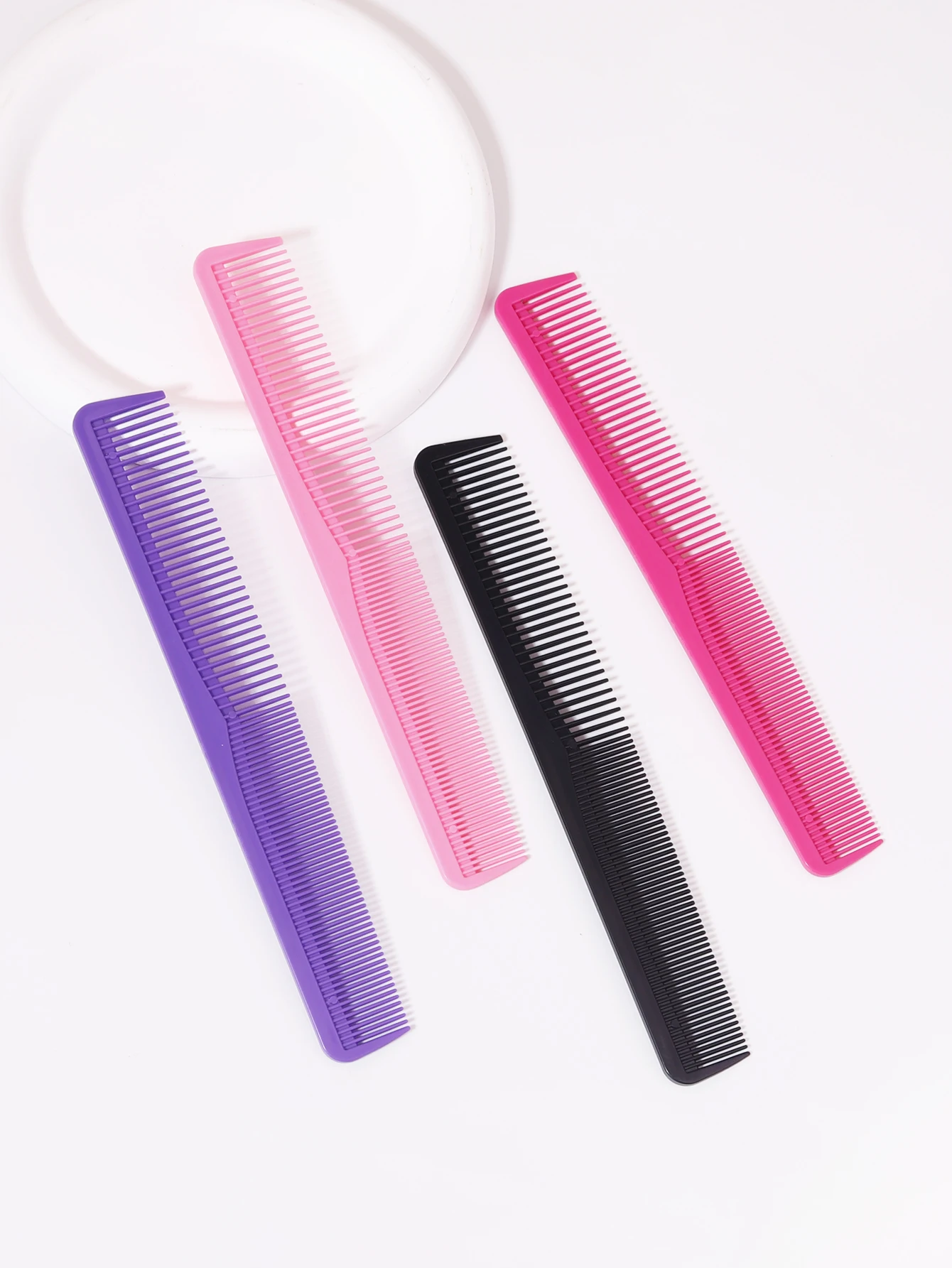 Hair Comb Hair Styling Tool Hair Styling Comb 1 piece of plastic double-sided anti-static hair comb hair comb salon professional styling tool Special for real wigs
