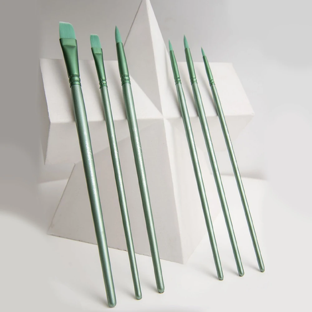 Painting Brushes Blending Brush 4/6Pcs For Acrylic Gouache Oil