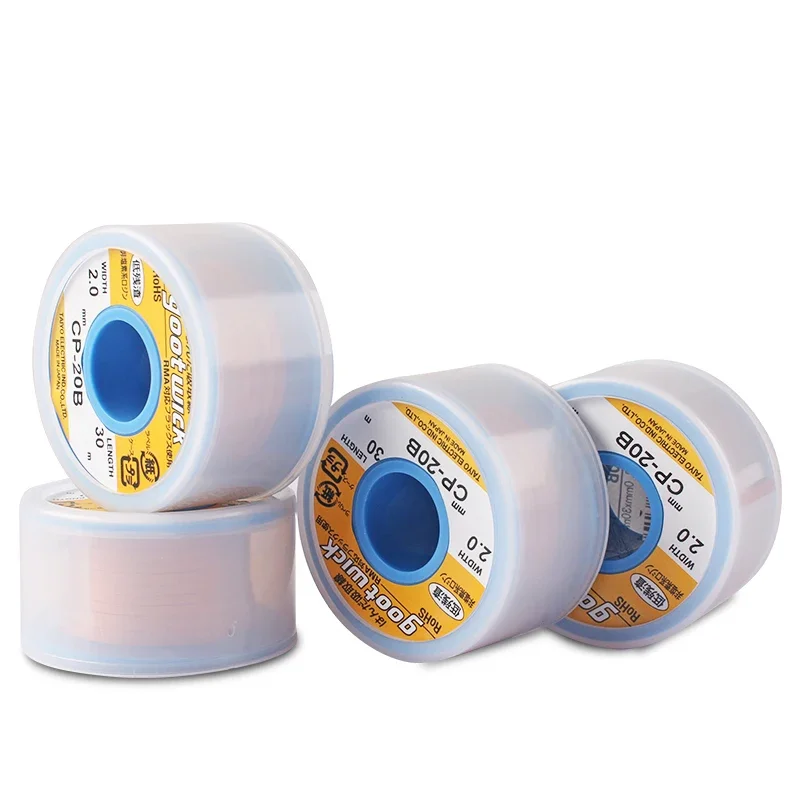 

GootWick Japan Original GOOT Desoldering Wicks Braid Copper Wire Solder Remover BGA Wick RoHs Lead-free MSDS Welding Tools