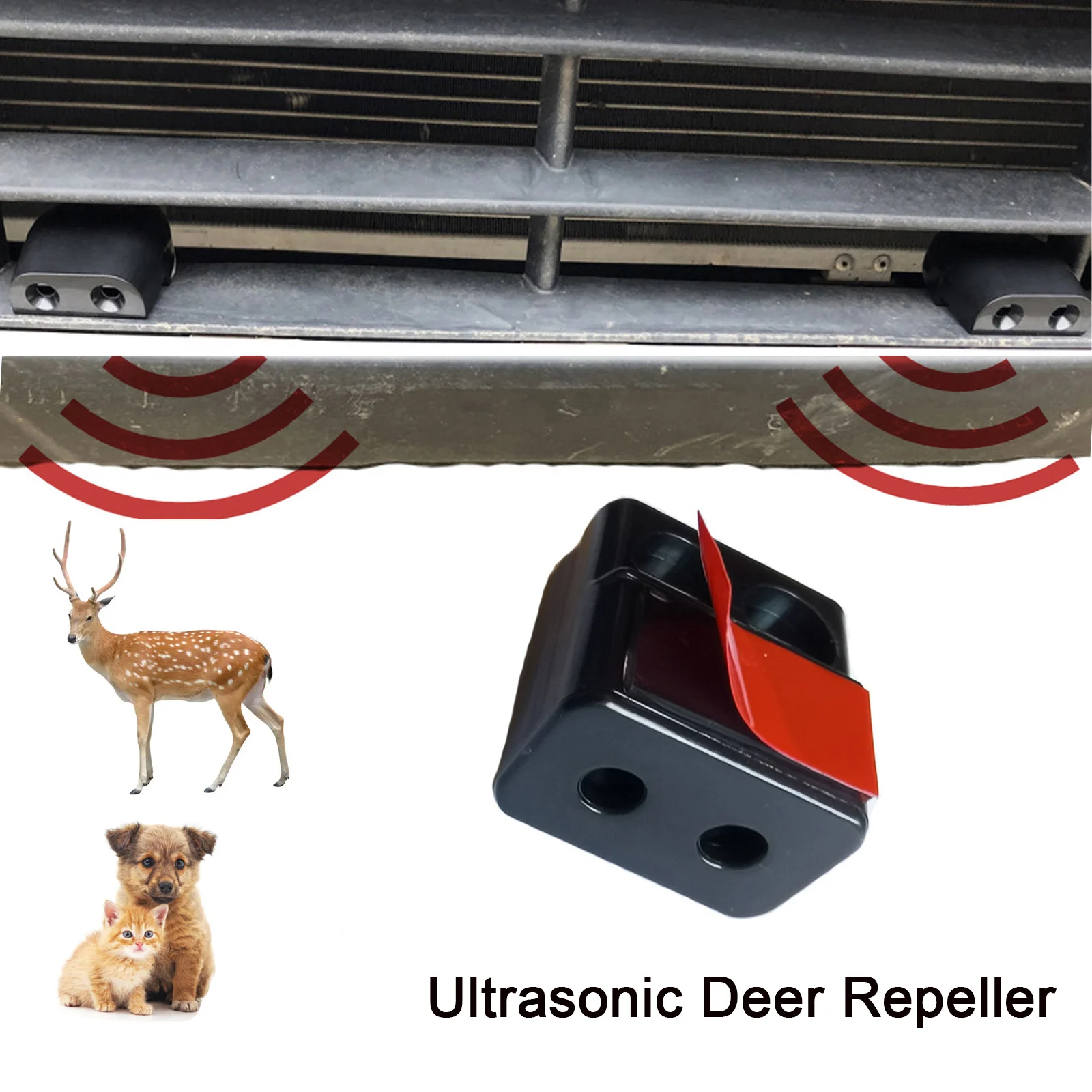 

2Pcs Car Whistle Physical Ultrasonic Animal Sirens Deer Repellers Outdoor High Temperature Mini Compact Alert Device Accessories