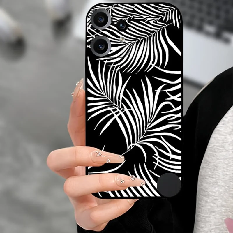 Premium Soft TPU Silicone Back Cover with Camera Protector - Black Bumper Case