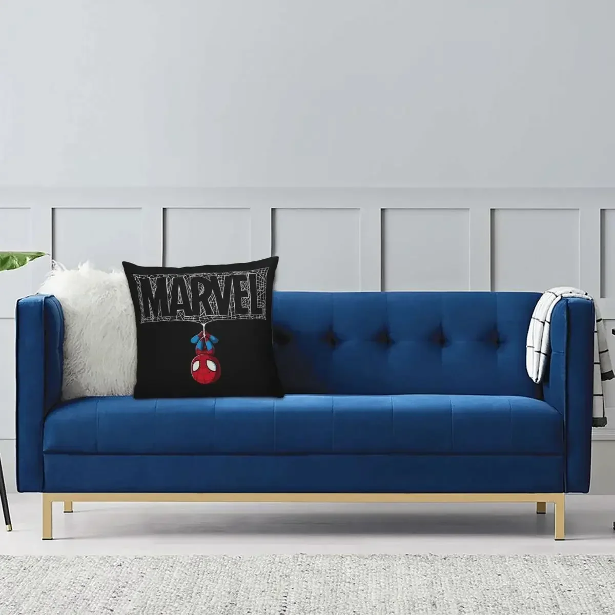 Spiderman Cartoon Cute Pillowcase Double-sided Printing Cushion Cover Decoration Throw Pillow Case Cover Home Square 45*45 cushion cover pillow case cover throw pillow cushions