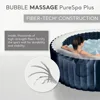 Bubble Massage Spa Set: Includes Energy Efficient Spa Cover – 2 Contoured Headrest – LED Light – 4 Person 4