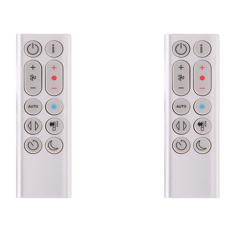 

2X Replacement Remote Control For Dyson HP04 HP05 HP06 HP09 Air Purifier Fan Heating And Cooling Fan (Silver)