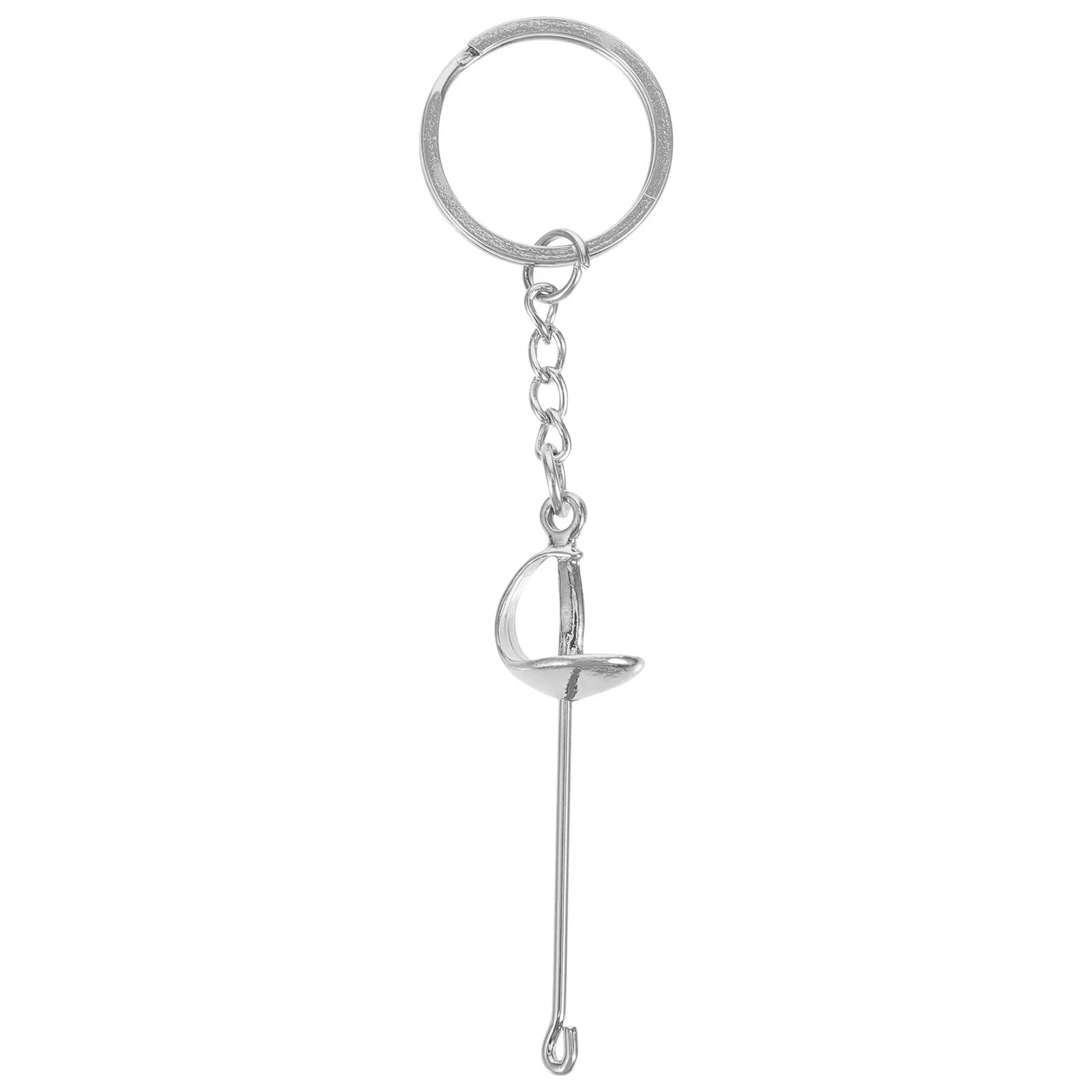 

Fencing Keychain Decorative Fencing Sport Metal Exquisite Backpack Pendant Souvenir Fencing Keychain Keychain For Gift Backpack