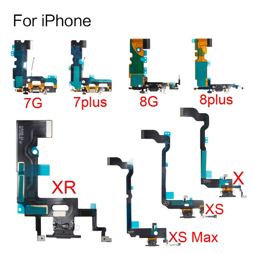 Bottom USB Charger Flex Cable with Microphone Replacement Part