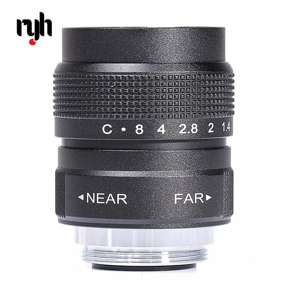 25Mm Cctv F1.4 Tv Movie Lens + C Mount + Paraluce In Metallo Per Fotocamera Samsung Nx Nx1000 Nx210 Nx20 / Nx200 / Nx11 / Nx100 / Nx5 / Nx10