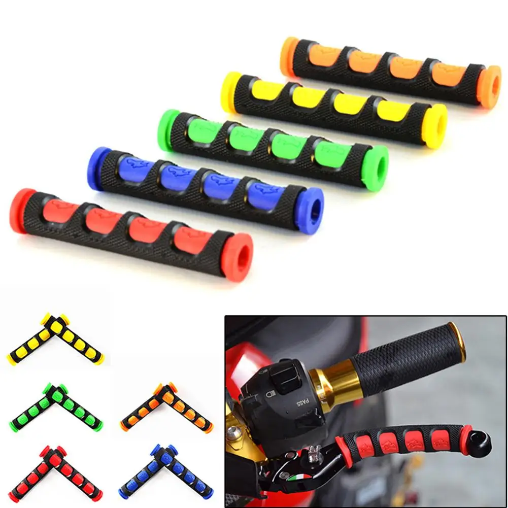 

1 pair Soft Bicycle Anti-Slip Protection Cover Brake Cover Silicone Motorcycle Protective Handle Handlebar Sleeve Y2X1