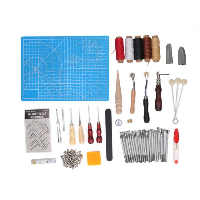 Leather Sewing Kit Hand Made DIY Leather Craft Tools for Stamping for  Beginners - AliExpress