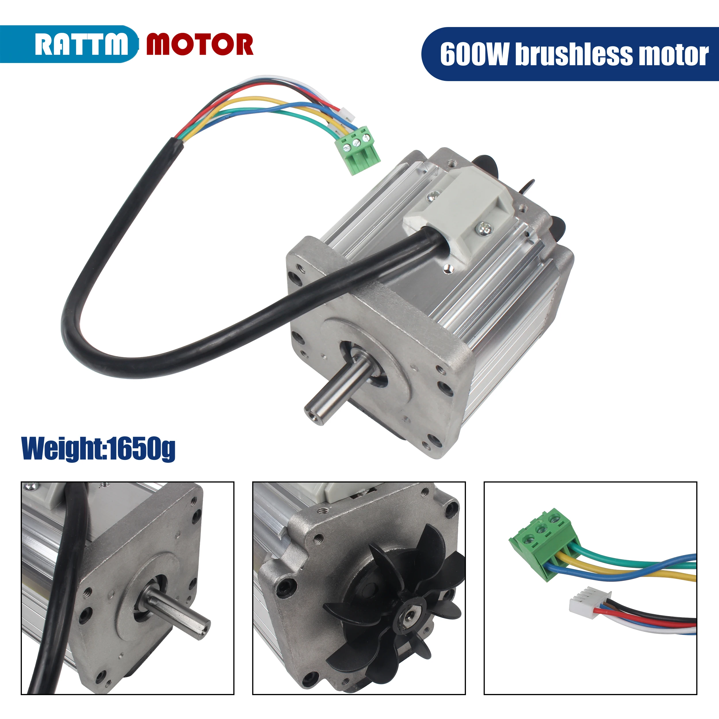 600W DC Brushless Lathe Spindle Motor With Control Board