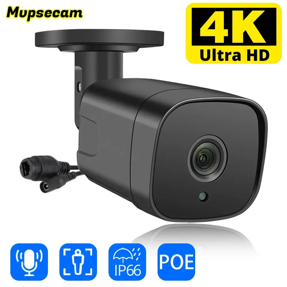 

8MP Ultra HD 4K Outdoor IP Camera POE Waterproof H.265 Security Surveillance Bullet CCTV Camera Motion Detect Clear Night Vision