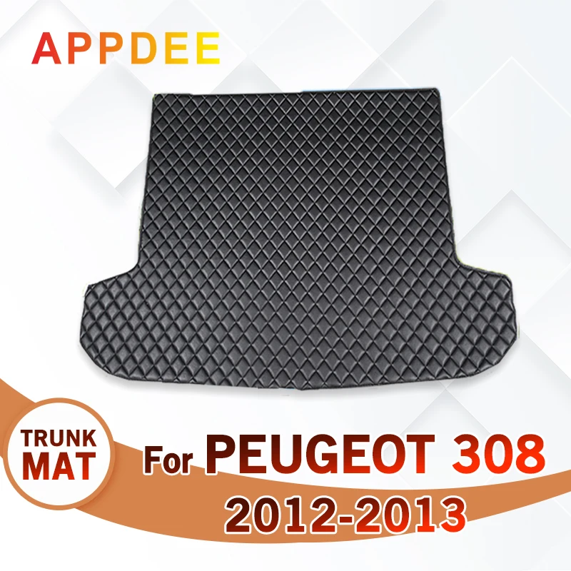 

Коврик для багажника автомобиля для PEUGEOT 308 2012 2013, аксессуары для автомобиля на заказ, украшение интерьера автомобиля