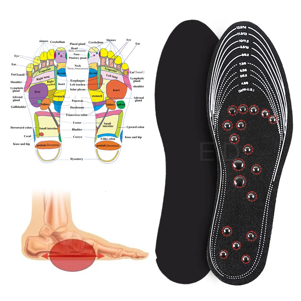 Magnetischen Einlegesohlen für Abnehmen Gewicht Verlust Massage Fuß Speicher Baumwolle Männer Frauen Sport Schuhe Pads Einfügen Dropshipping Einlegesohle Pad – Detail 16