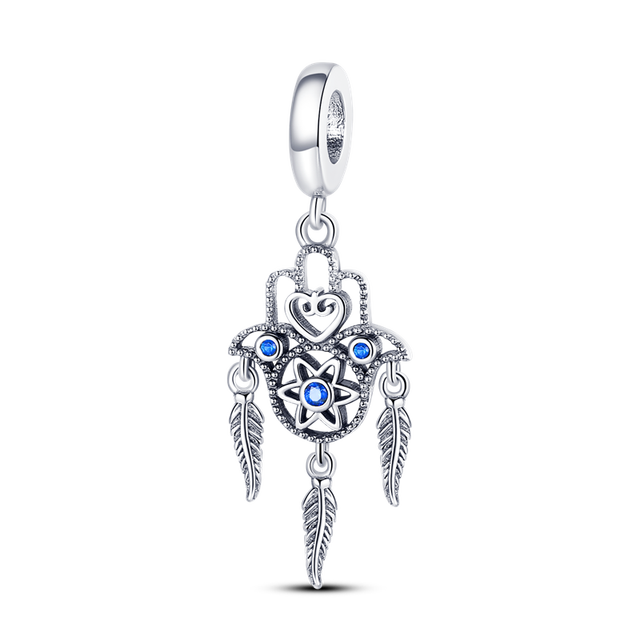 Sterling Silver New charm Fit Original Pandora charm bead Pendant trunk Charm Bracelet Necklace Trinket Diy Women Jewelry