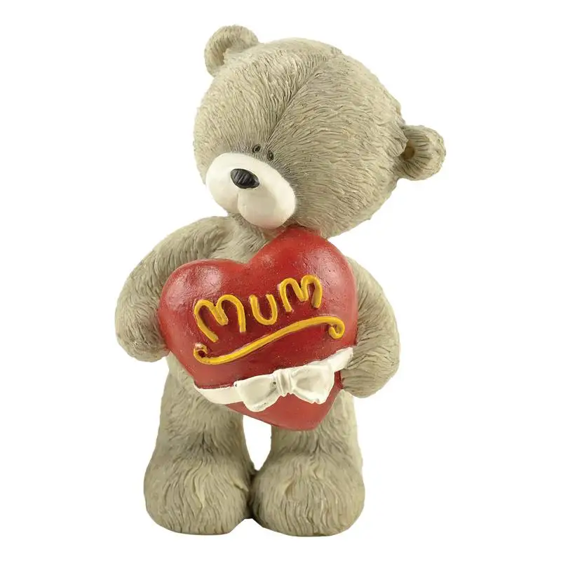 

Миниатюрная креативная садовая фигурка маленького медведя, настольное украшение, украшения для гостиной, поднос для украшений, скульптура из смолы, подарок для рукоделия