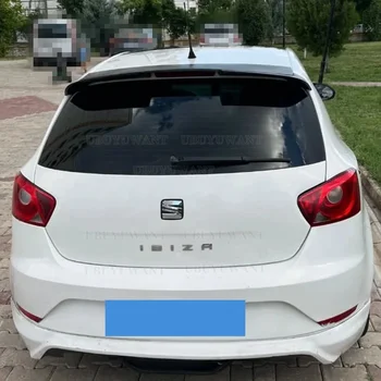 Spoiler sul tetto per Seat Ibiza 2008 - 2017 Anno Cupra St 5 Porte Plastica ABS Gloss Nero Baule posteriore Ala Lip Spoiler