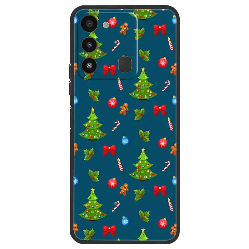 Holiday Edition Silicone Soft TPU Phone Cover - Festive Design Case