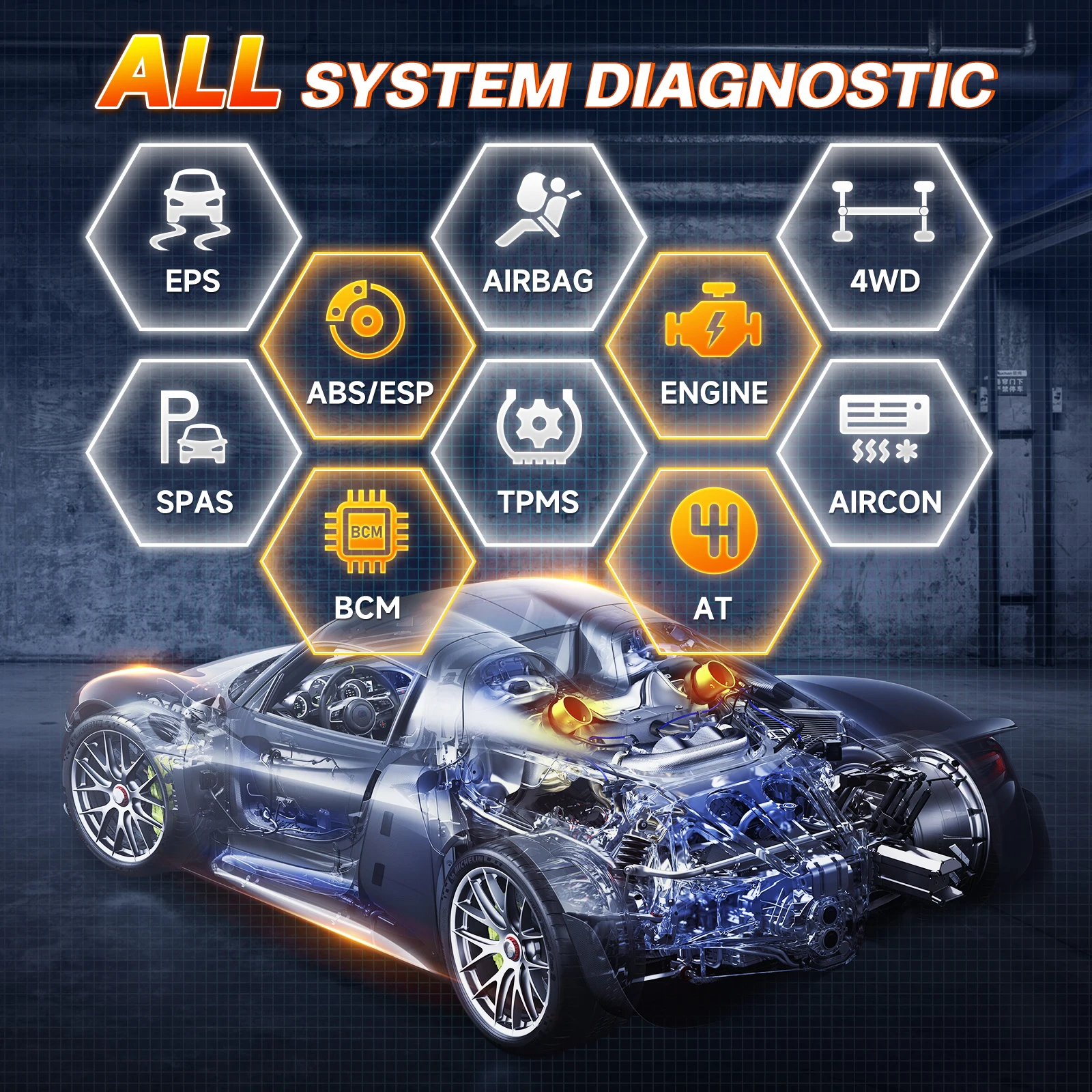 FOXWELL NT809TS TPMS 프로그래밍 도구, 모든 시스템 진단 양방향 제어, 30 + 재설정 OBD2 블루투스, 자동차 스캐너
