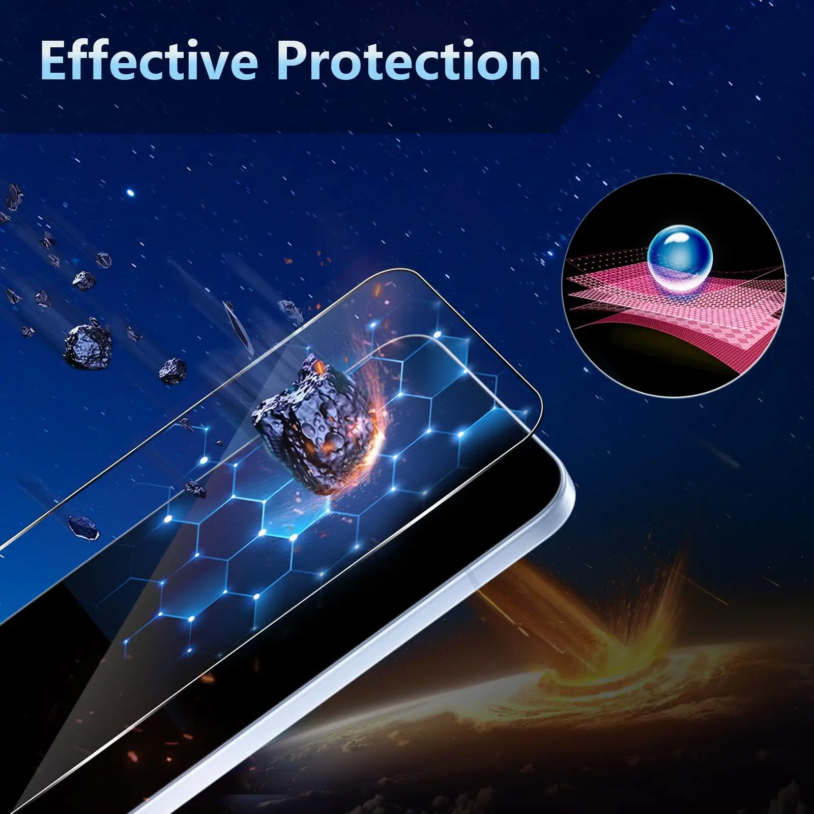 Premium Tempered Glass Screen Protector - 6.59-inch, HD Clear, 9H Hardness, Anti-Scratch, Case-Friendly Design