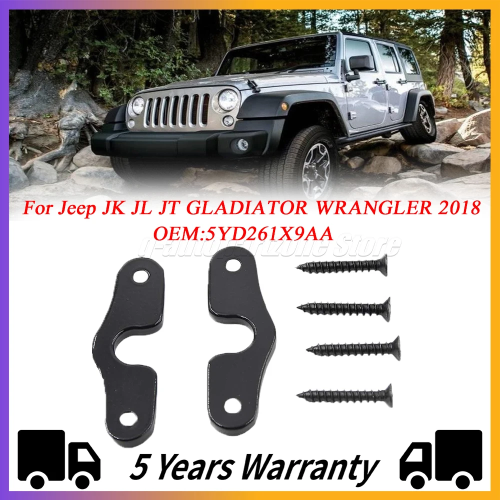 

2 шт. автомобильные зажимы для солнцезащитного козырька, винты для солнцезащитного козырька для Jeep JK JL JT GLADIATOR WRANGLER 2018, Внутренний солнцезащитный козырек, стандарт безопасности