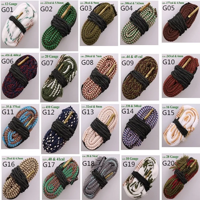 Gun maintenance cotton, gun cleaning brush, cleaning rope tools, snake brush, rope brush, retractable rope brush
