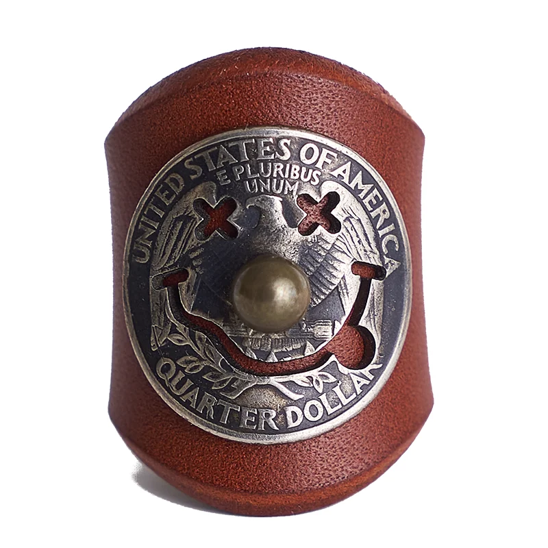 Tongue-out clown (large coin) - brown