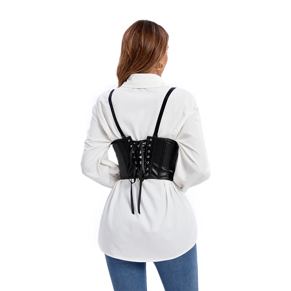 Waist Corset Black Waist Cincher Vest