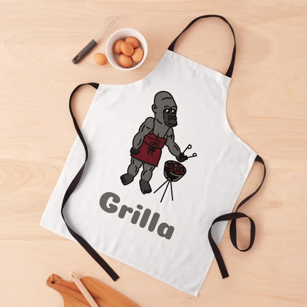 

Grilla Apron women's work Restaurant useful gadgets for home Waiter Uniforms Apron