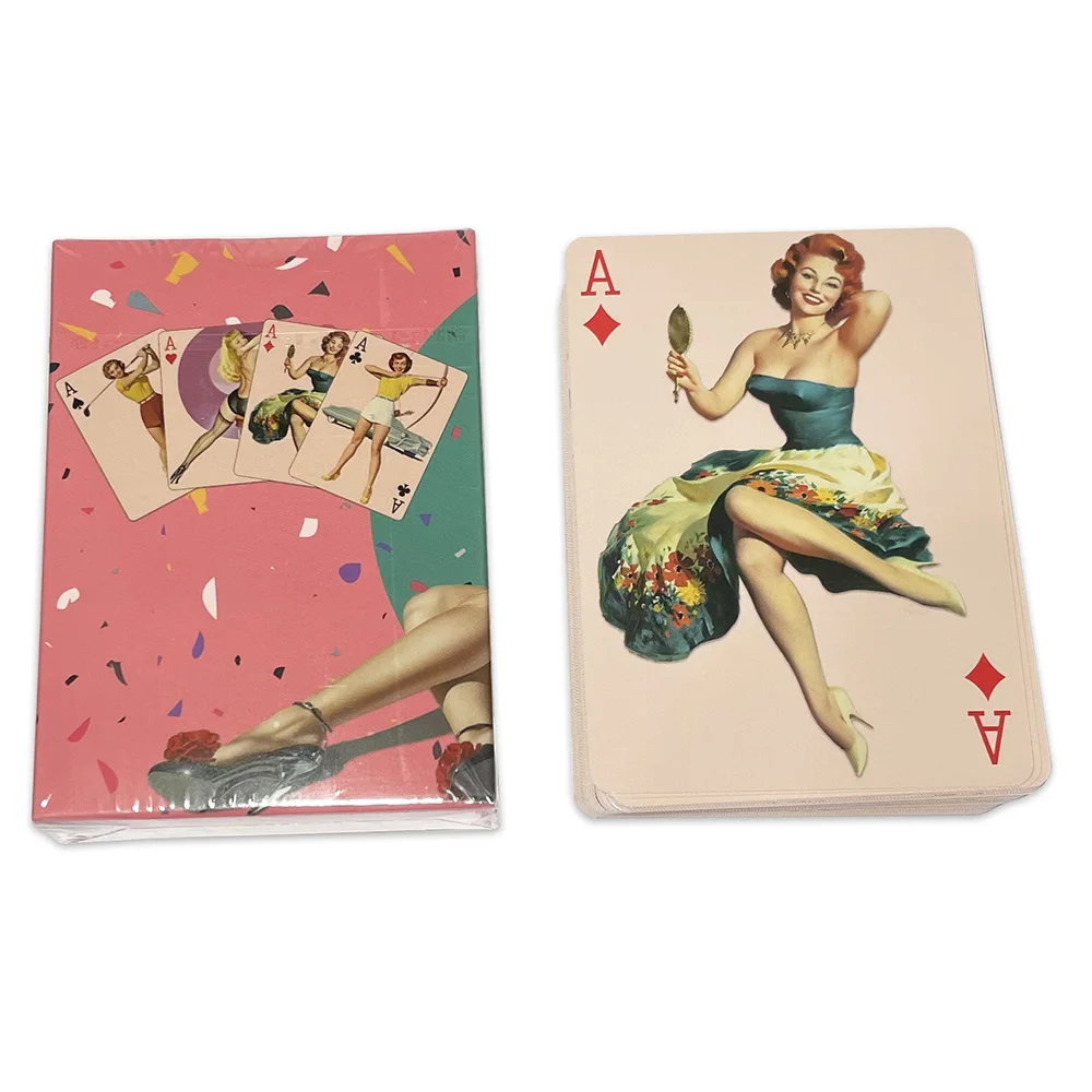 Pin Up Girls Card Games 54 Cards All Different Vintage Retro Classic  Beautiful Cute Girls Collection Playing Cards Poker Deck - AliExpress