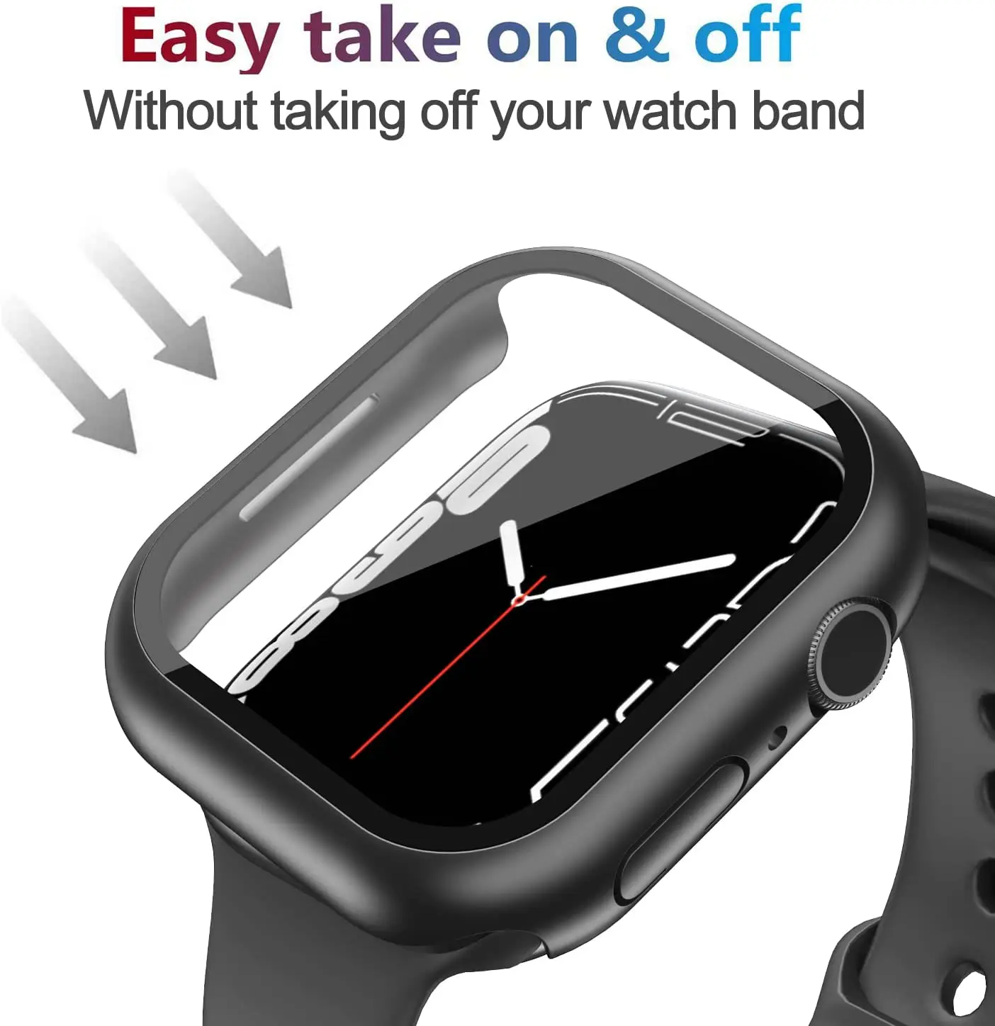 Premium Protective Cover & Screen Protector for Apple Watch - Universal Fit