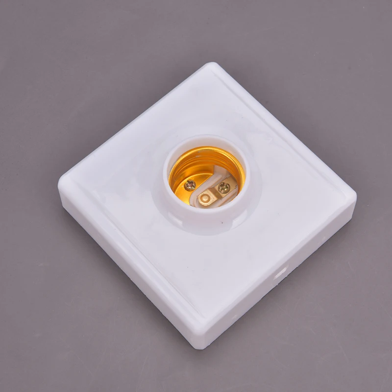 

E27 LED Light Bulb Holder Round Square Fitting Socket Plug Switch Hanging Lamp
