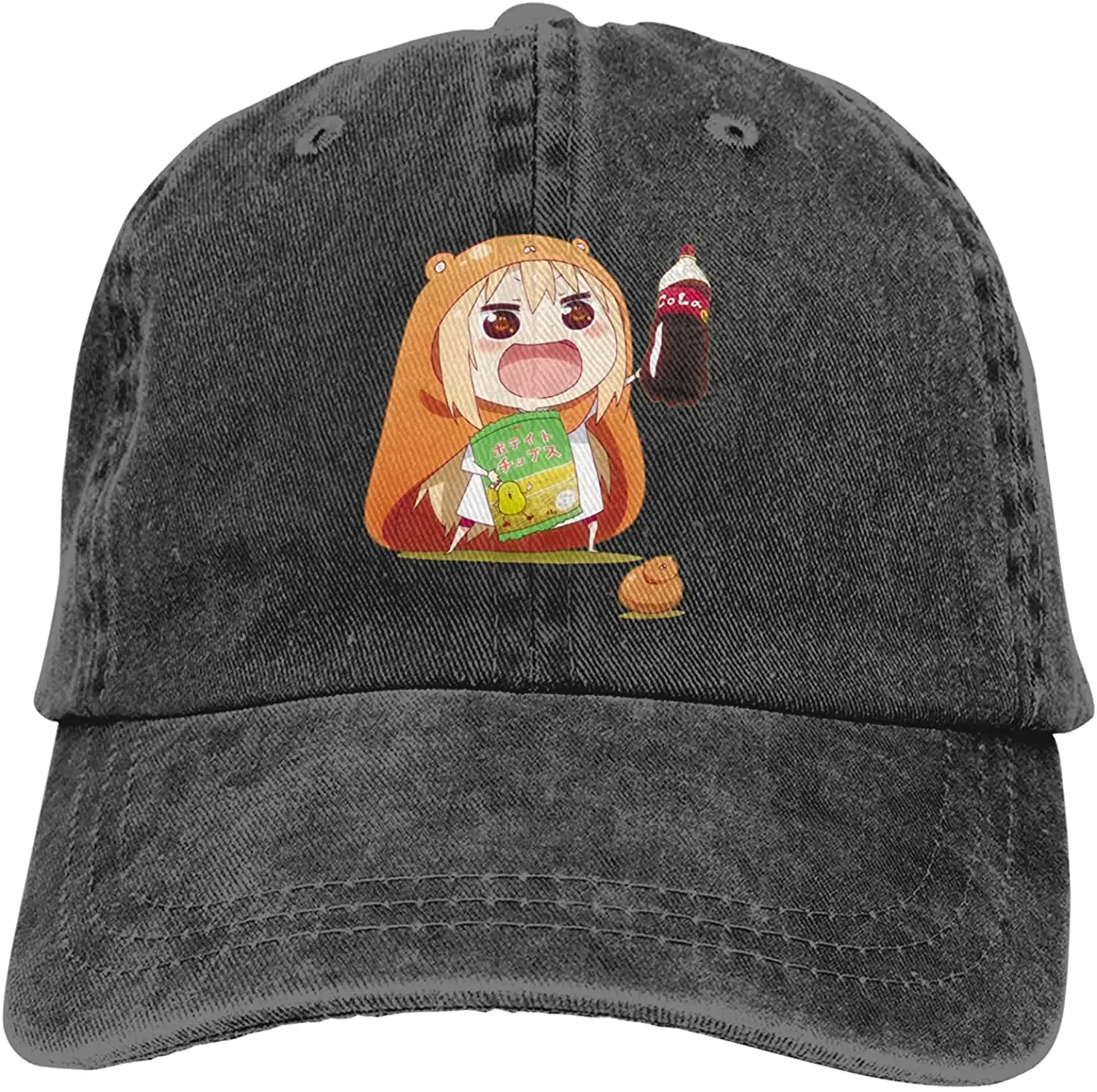 

Best Selling 2020 Summer new print Himouto Umaru-Chan Anime Unisex Denim Cap Vintage Adult Cowboy Hat Baseball Caps Adjustable