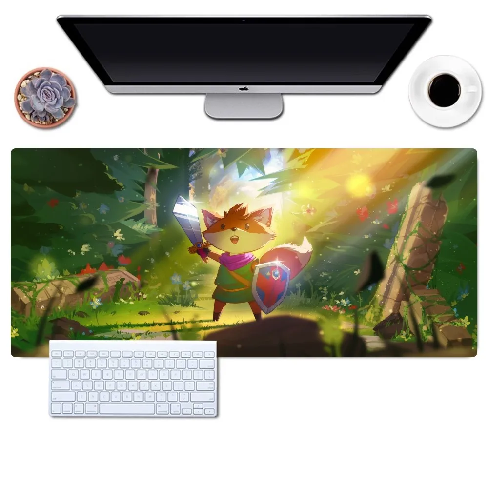 Tunic Game Mousepad Gaming Office Desk Pads Large For Computer Non-slip Lockedge