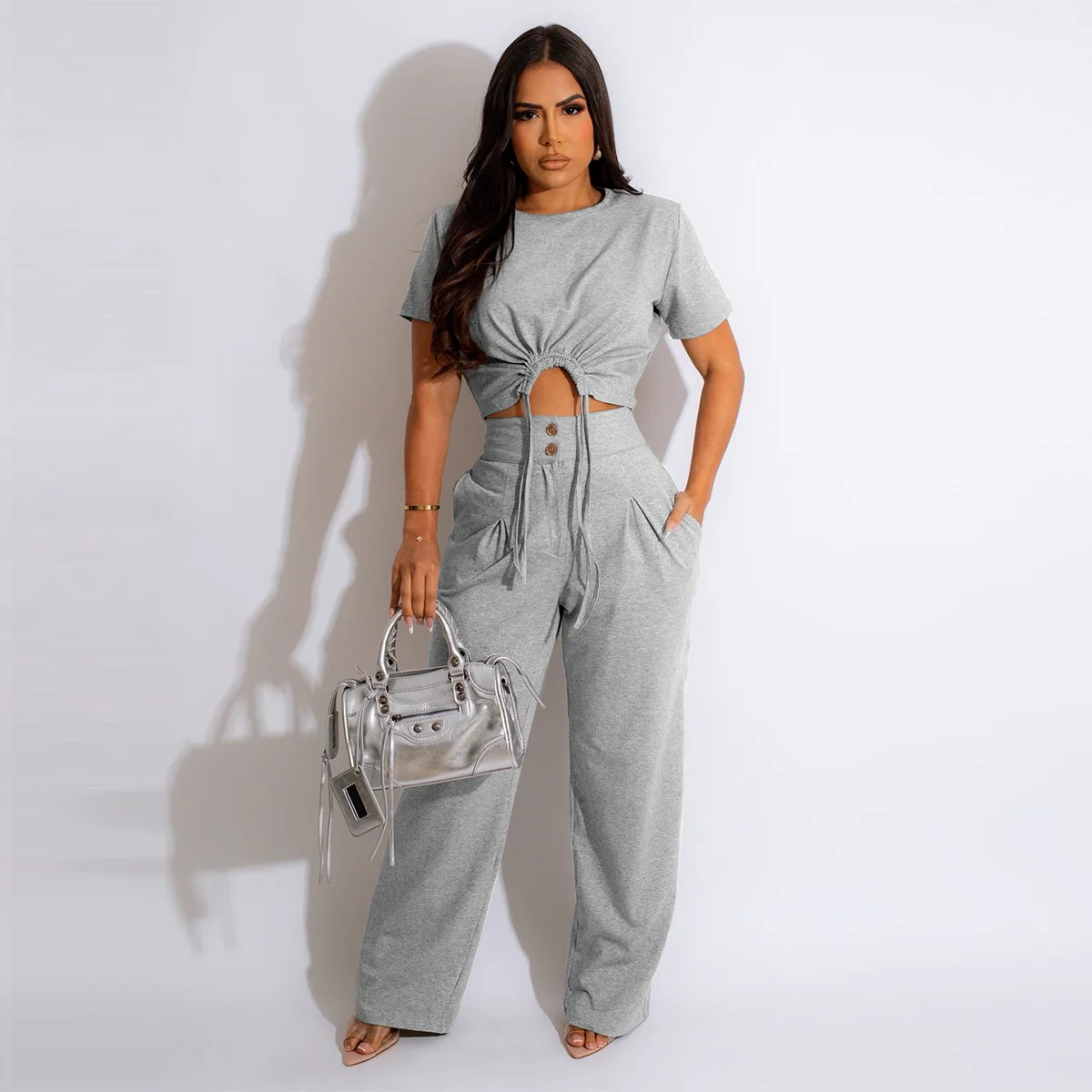 Ladies Sexy Summer Two Piece Pant Set Outfits 2023 Matching