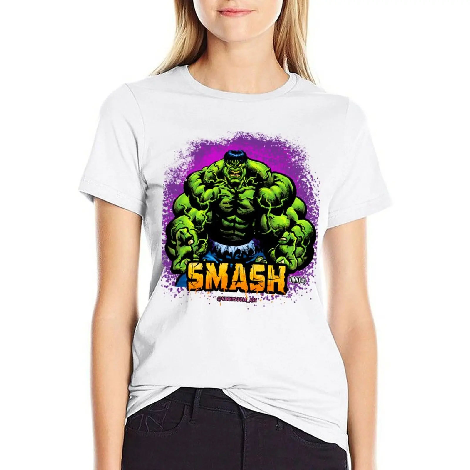 

Smash T-shirt shirts graphic tees plus size tops t shirt Women