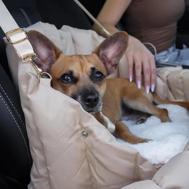 Safety Dog Car Carrier Handbag Seat for Small Dogs Cat Portable Puppy Carrier Tote Safety Pet Booster 3