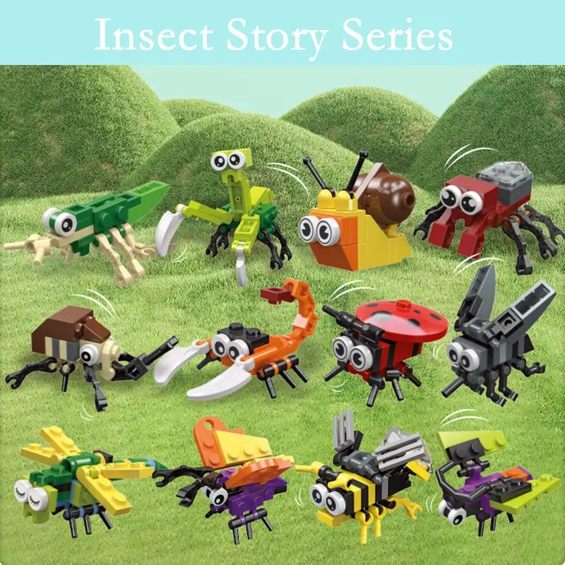 Insect Animal Party Building Blocks for 2.59 USD without coupon (Best ...