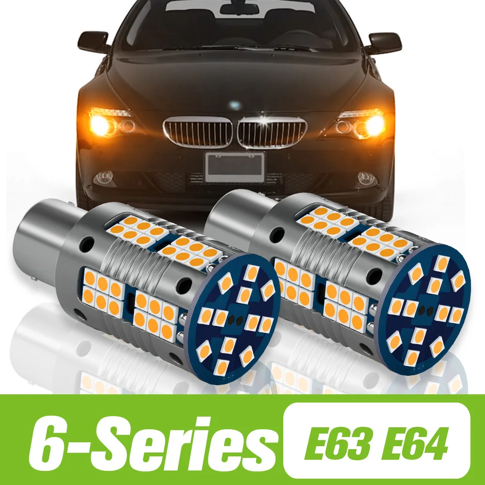 

2pcs For BMW 6-Series E63 E64 LED Turn Signal Light Turning Lamp 2004 2005 2006 2007 2008 2009 2010 Accessories