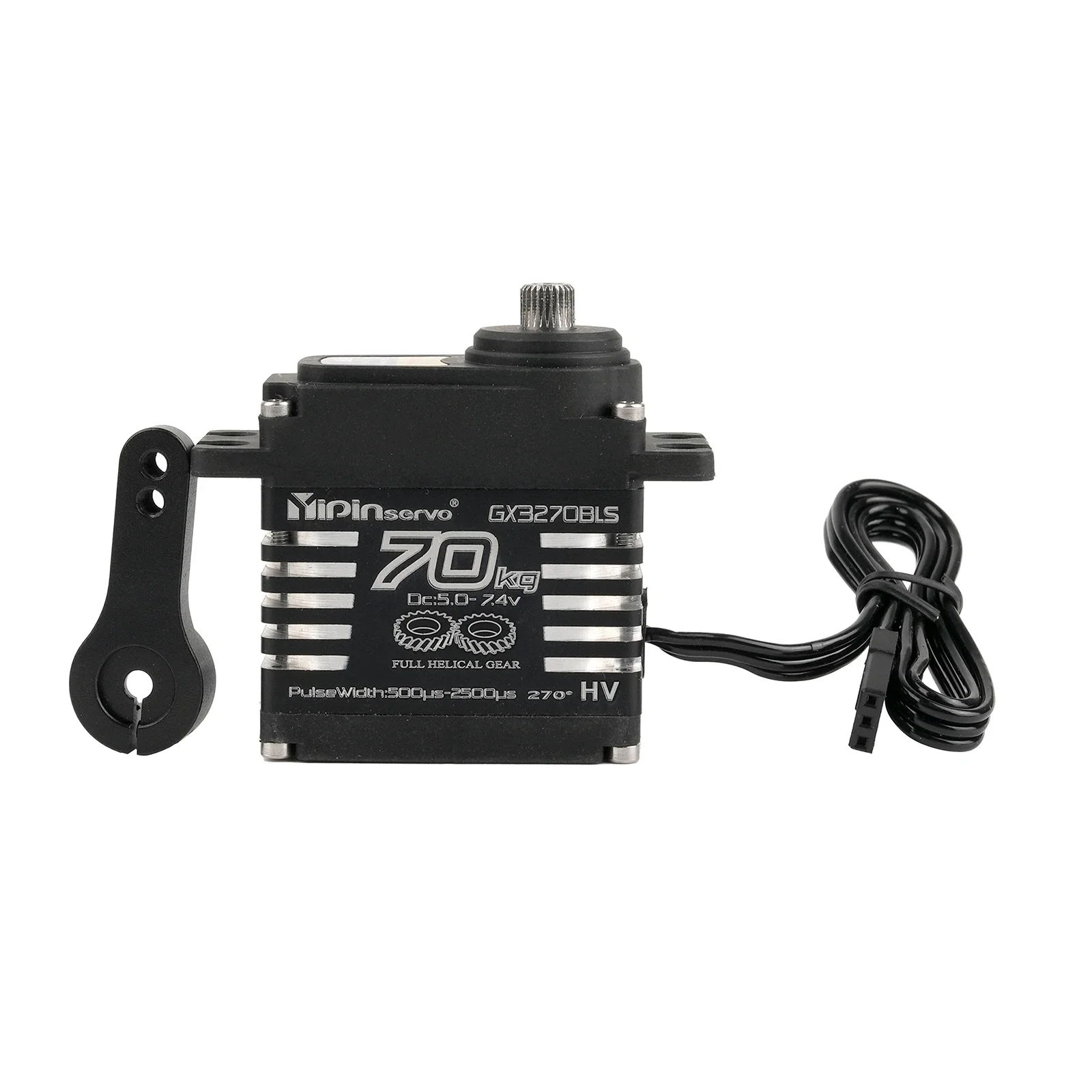 Servo numérique haute performance YP3270BLS 70Kg avec câble étanche IP68 et connecteur adapté aux robots et voitures RC