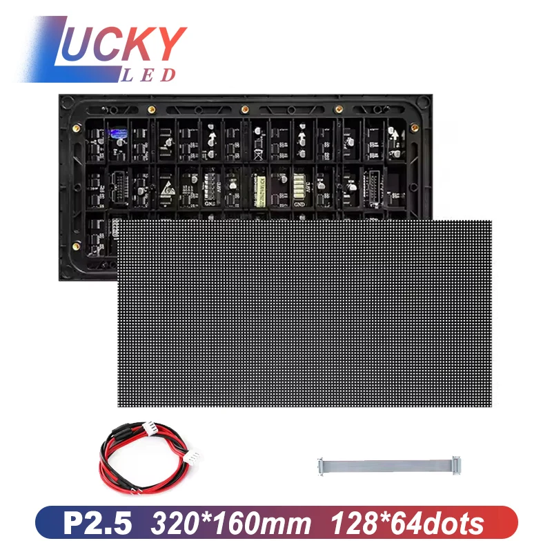 LED Indoor Flexible Module P2.5 320x160mm Soft Matrix Panel 128x64 Pixels SMD2121 Light Bendable Display Programmable Screen