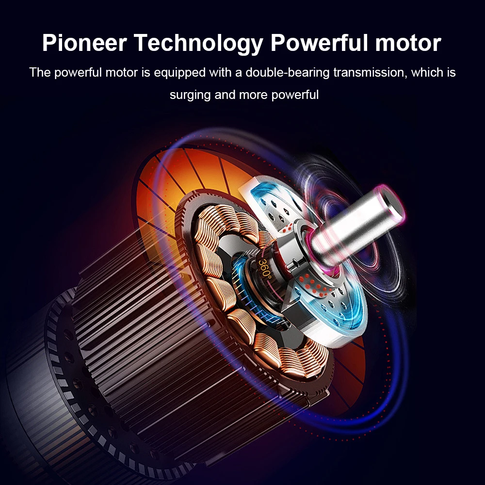 130000RPM Turbofan Brushless Motor Violent Fan Air Duster Adjustable wind speed Turbo Charging Handheld Outdoor Car Fan 2