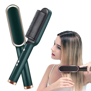 Fast Ceramic Multi-function Hair Straightening Brush 1