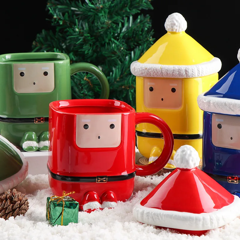 

Porcelain Swordsman Ceramic Cup, Santa Claus Shape Mug, Advertising Water Cup, Couple Coffee Mug, Good-Looking, Porcelain